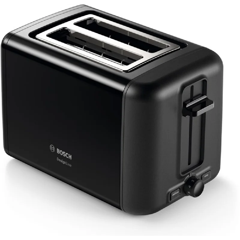 BOSCH TOASTER 2 SLICE BLACK STEEL TAT3P423GB