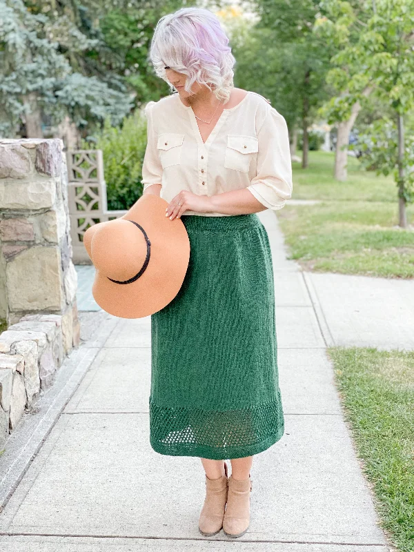 Knit Kit - Peek-A-Boo Maxi Skirt