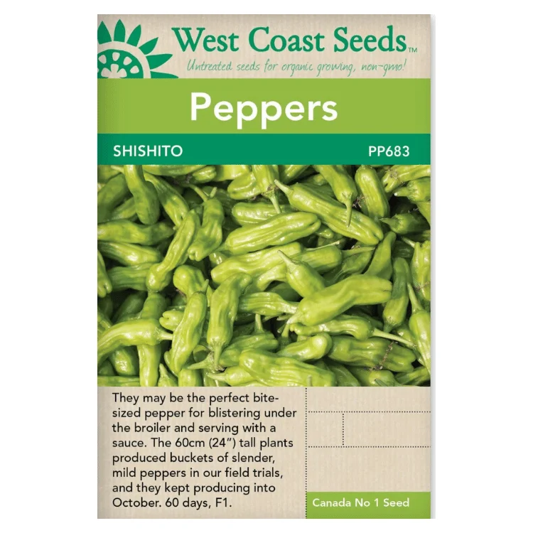 West Coast Seeds Shishito Pepper Seeds - 10 Seeds