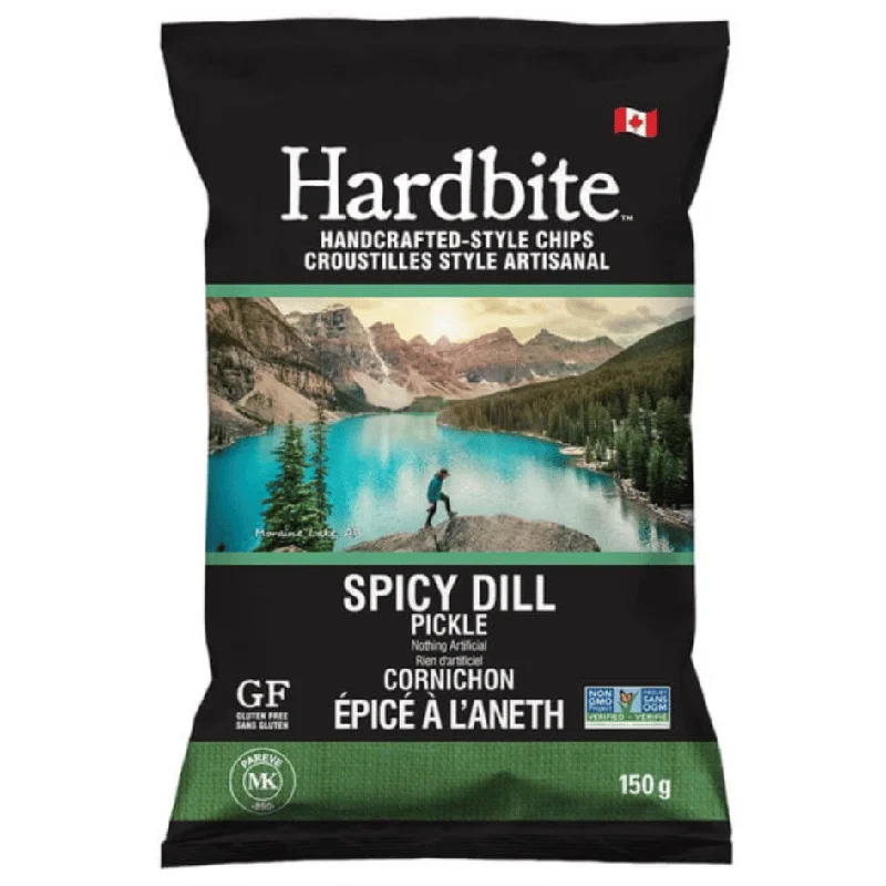Hardbite Spicy Dill Pickle Potato Chips - 150g