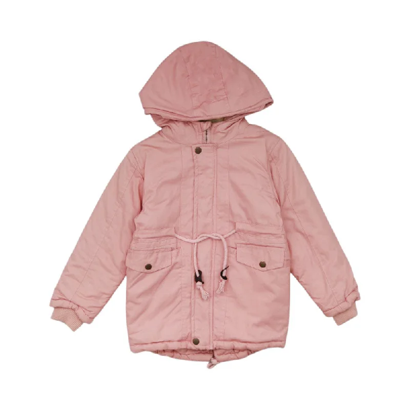 GIRLS L/S QUILTED JACKET WITH HOOD 8031 MW-20 7-8 YEAR