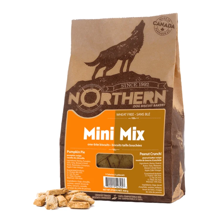 Northern MiniMix Pumpkin Pie and Peanut Crunch Dog Treats - 450g