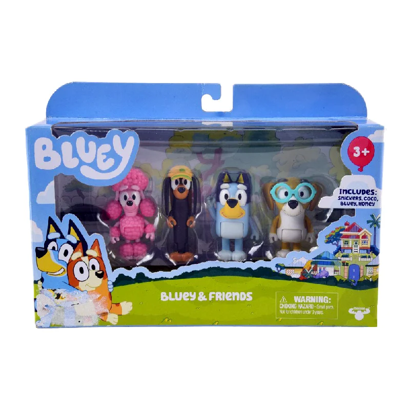 13013-14 BLUEY & FRIENDS FIGURE SET 4PC D