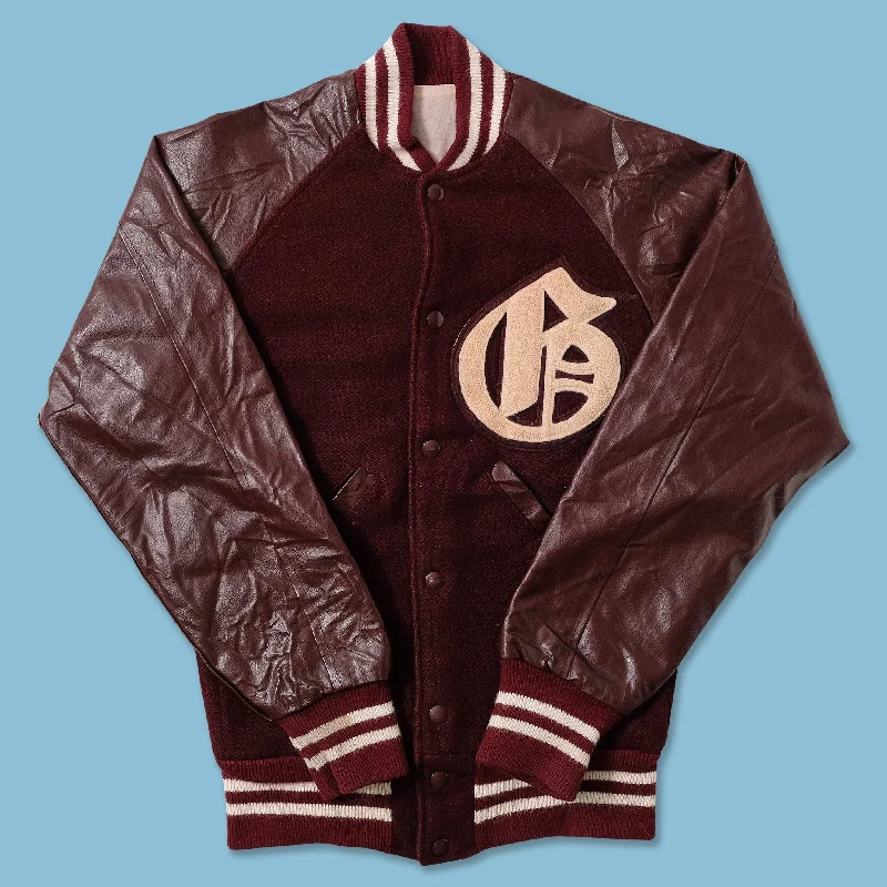 Vintage Women's Wool Leather Varsity Jacket XSmall