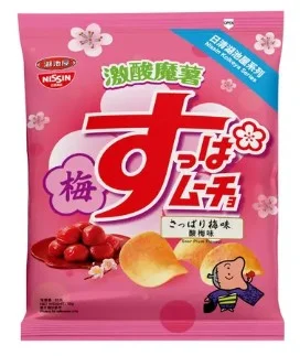 NISSIN KOIKEYA Suppamucho Chips Sour Plum 55g