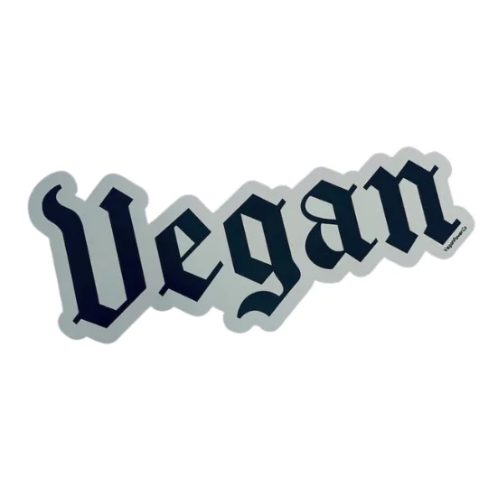 Vegan Power Co 'Vegan' Gothic Font Sticker