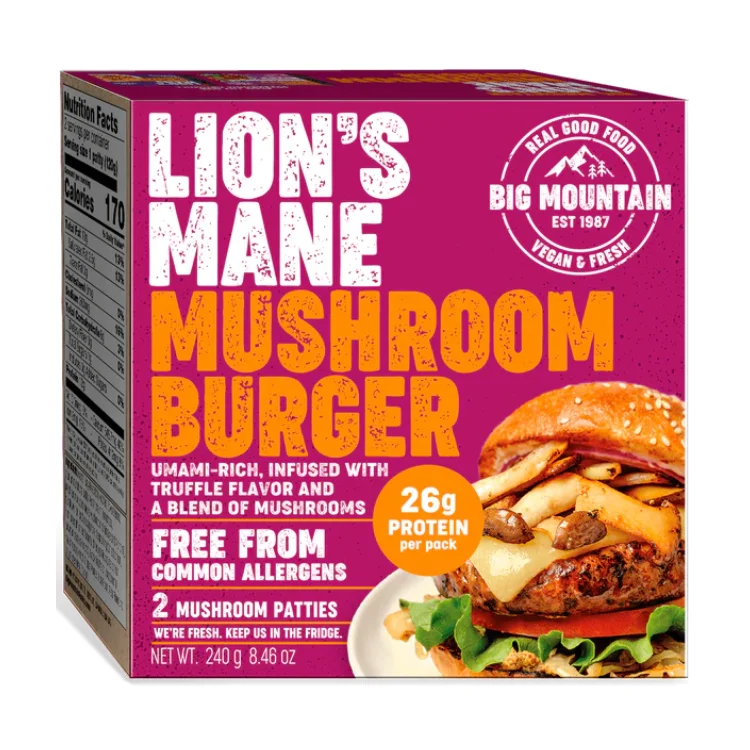 Big Mountain Foods Lion's Mane Mushroom Burger - 240g
