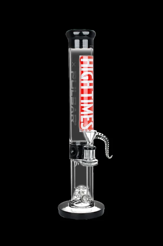 High Times x Pulsar Straight Tube Recycler Water Pipe