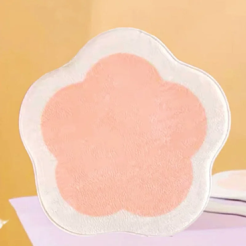 Pink flower mat