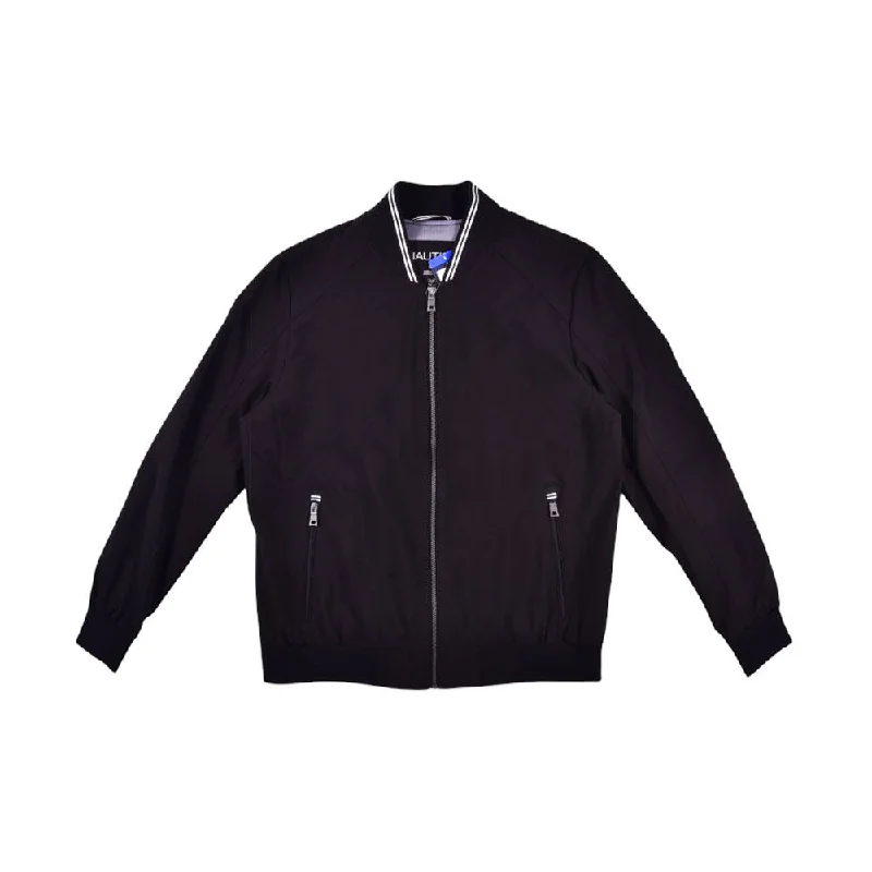 NAUTICA MEN L/S JACKET 1791623 BLK L (IRW)