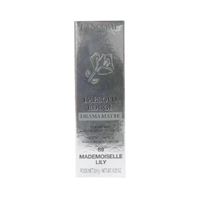 LANCOME ABSOLU ROUGE DRAMA MATTE LIPSTICK 89 MADEMOISELLE LI
