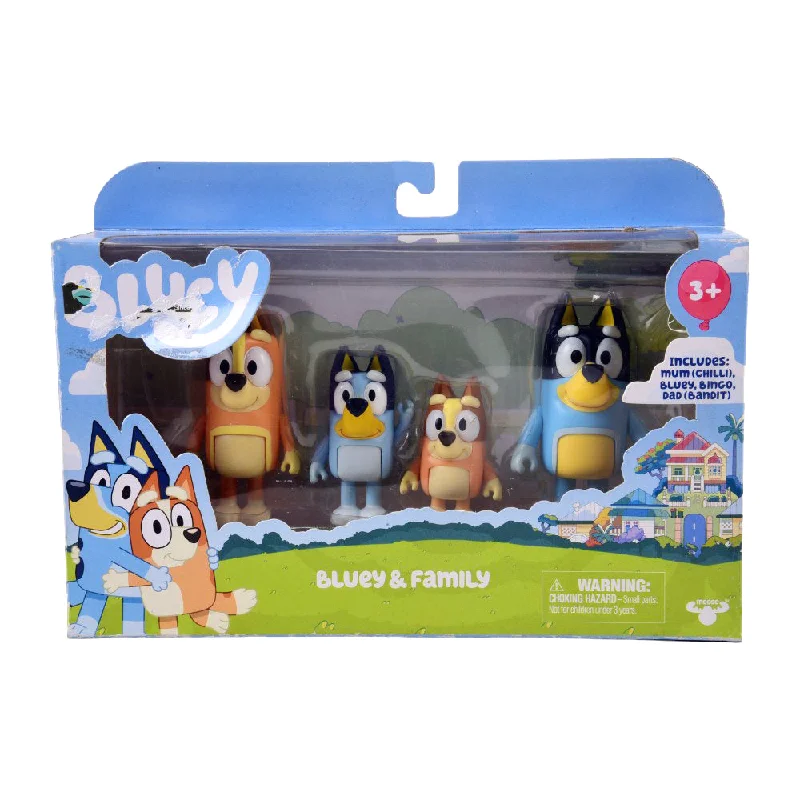13009 BLUEY & FAIMLY FIGURE SET 4PC D