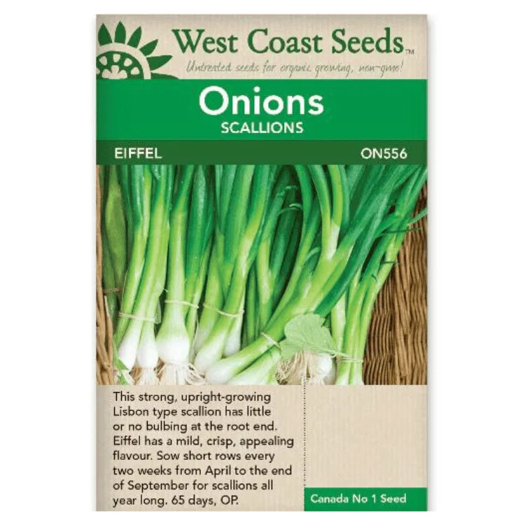 West Coast Seeds Eiffel Green Onions Seeds - 280 Seeds
