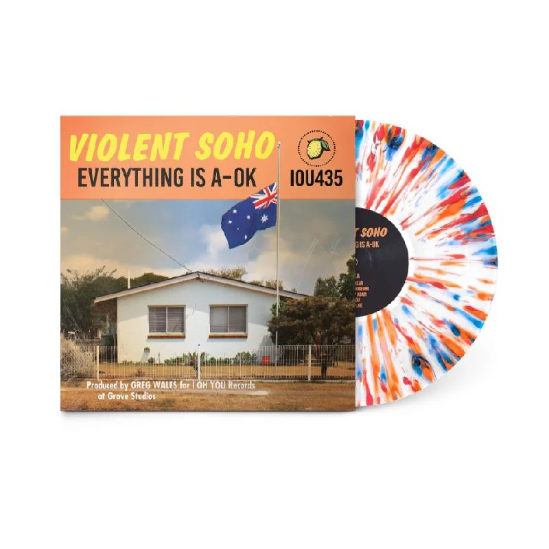Everything Is A-OK (White w Red/Orange/Blue Splatter Vinyl Repress)