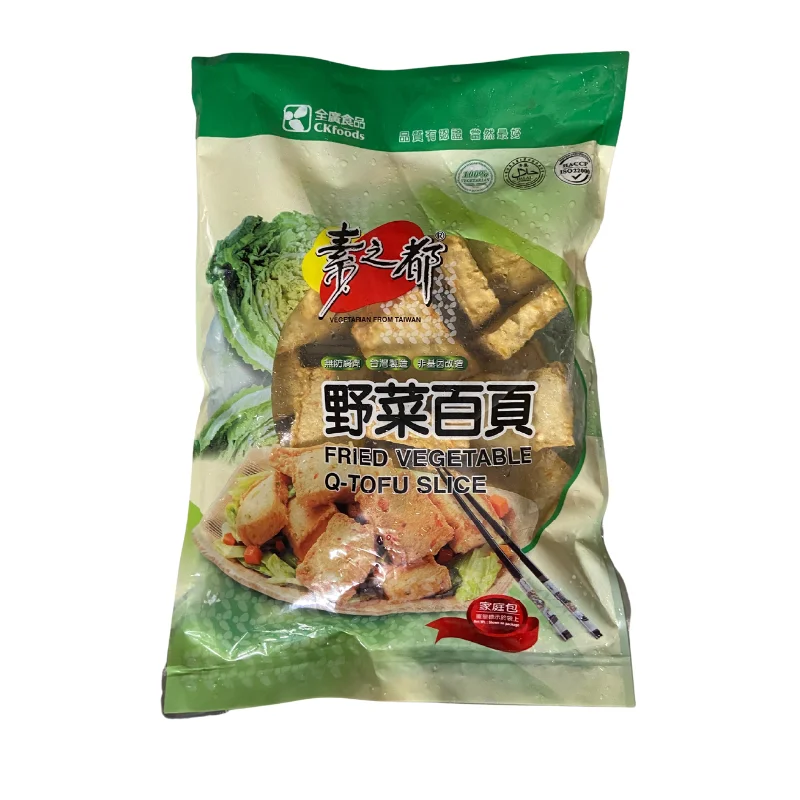 Happy Veggie World Fried Vegetable Q-Tofu Slice - 600g