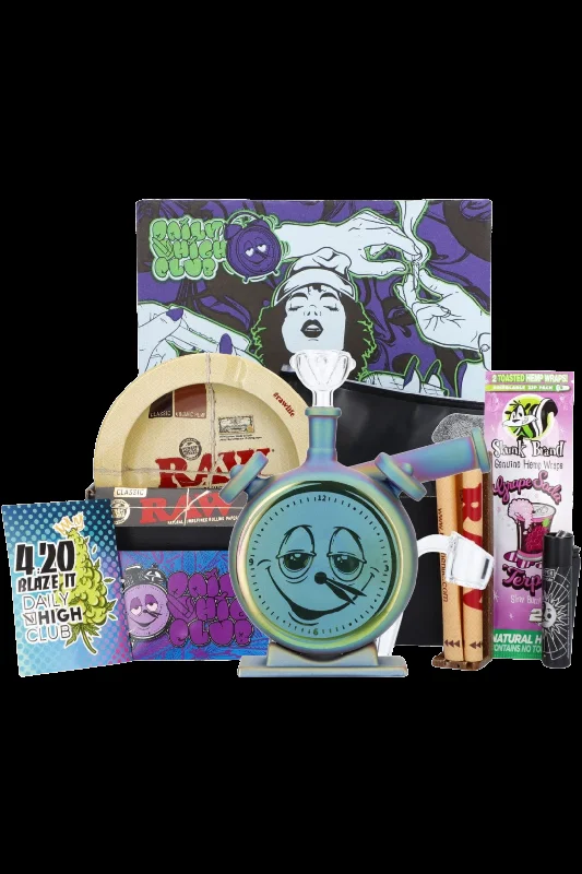 Daily High Club Smoking Box - Trippy Clock