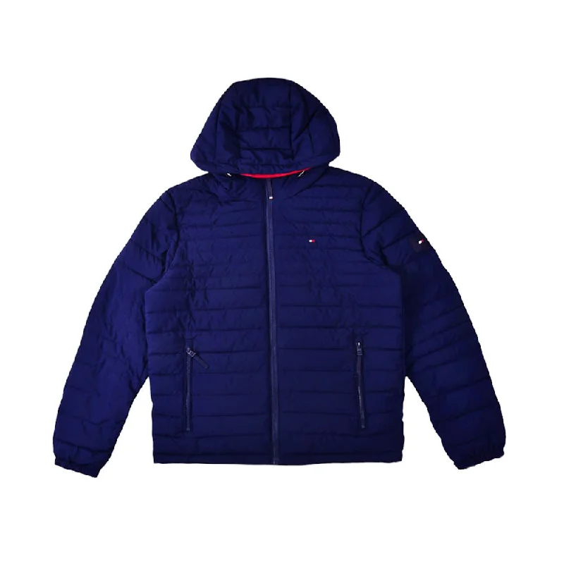 TH MEN L/S PUFFER JACKET 153SP619 NVY M (IR.W)