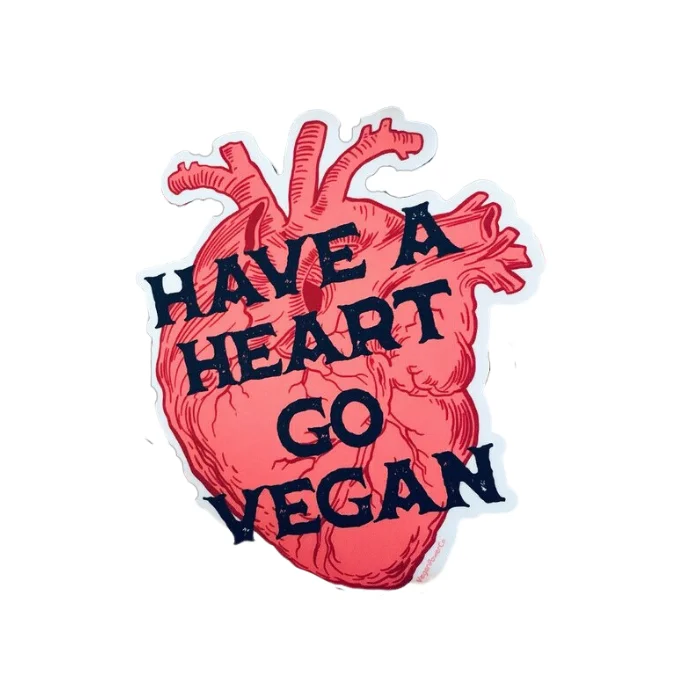 Vegan Power Co 'Have a Heart Go Vegan' Sticker