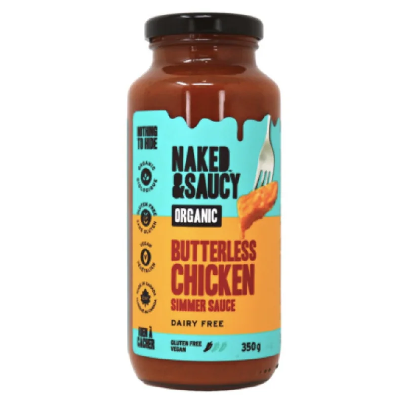 Naked & Saucy Organic Butterless Chickenless Sauce - 350g