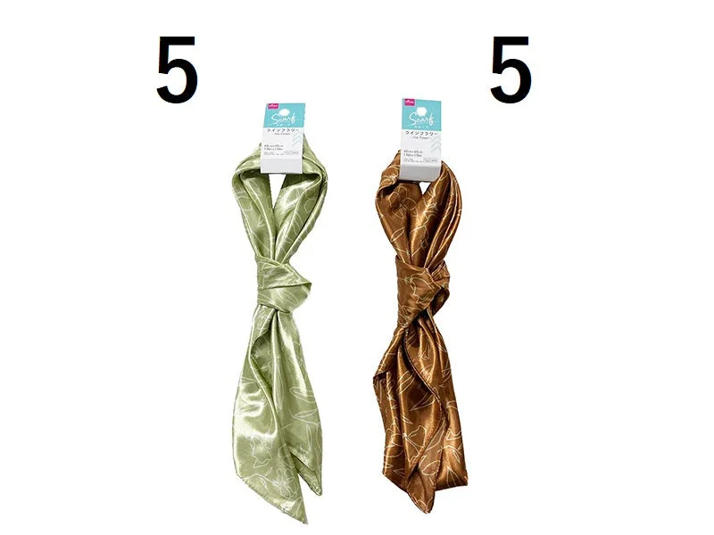 Scarf (satin  line flower 1.96ftx1.96ft)