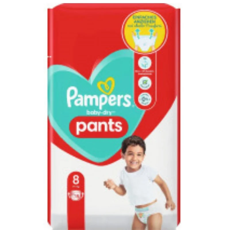 PAMPERS BABY DRY PANTS 12H 8 19 GK 15PC