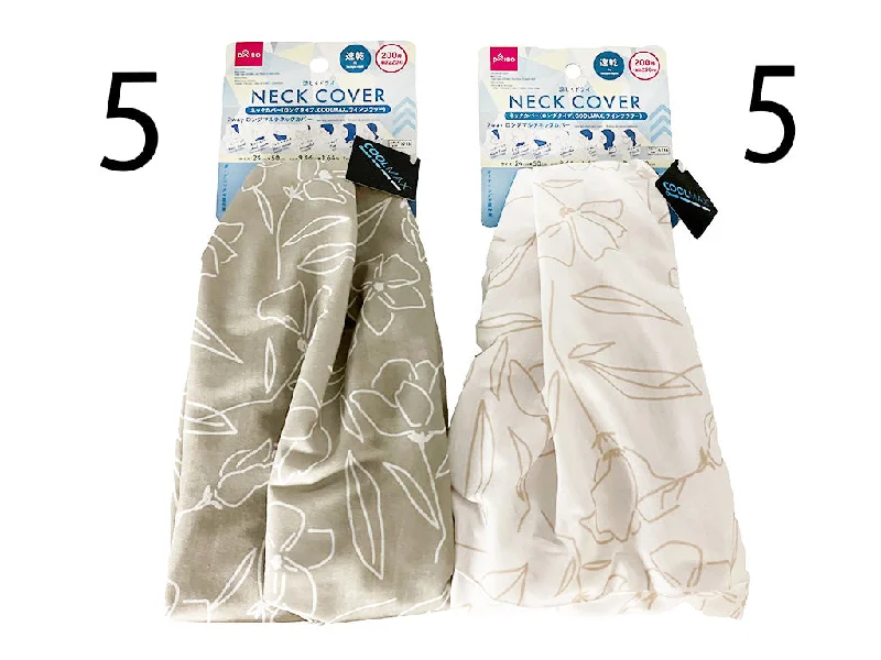 Neck cover (long type  COOLMAX  line flower  9.44inx1.64ft)