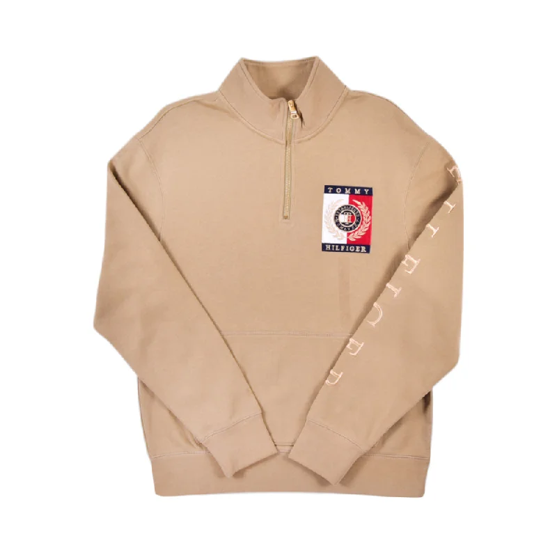 TH MEN L/S HALF ZIPPER 78J8232200 GRN M (IR)