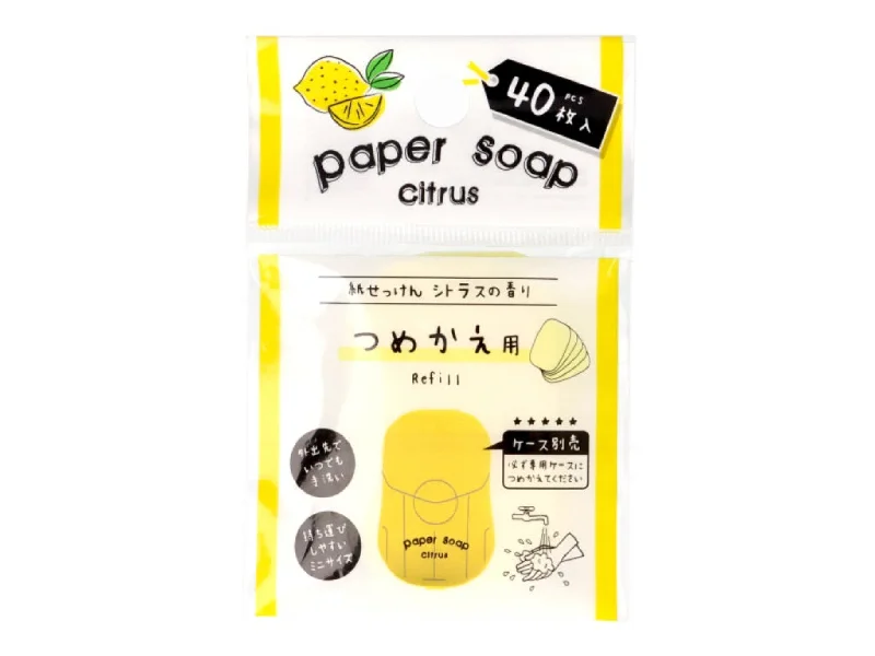 Paper soap Refill 40 pieces -citrus-
