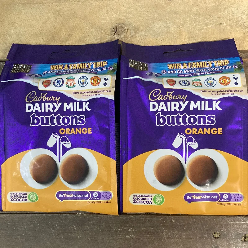 3x Cadbury Dairy Milk Orange Buttons Bags (3x110g)