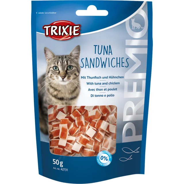 Trixie Premio Tuna Sandwiches Cat Treat  50 gm - Pack of 5