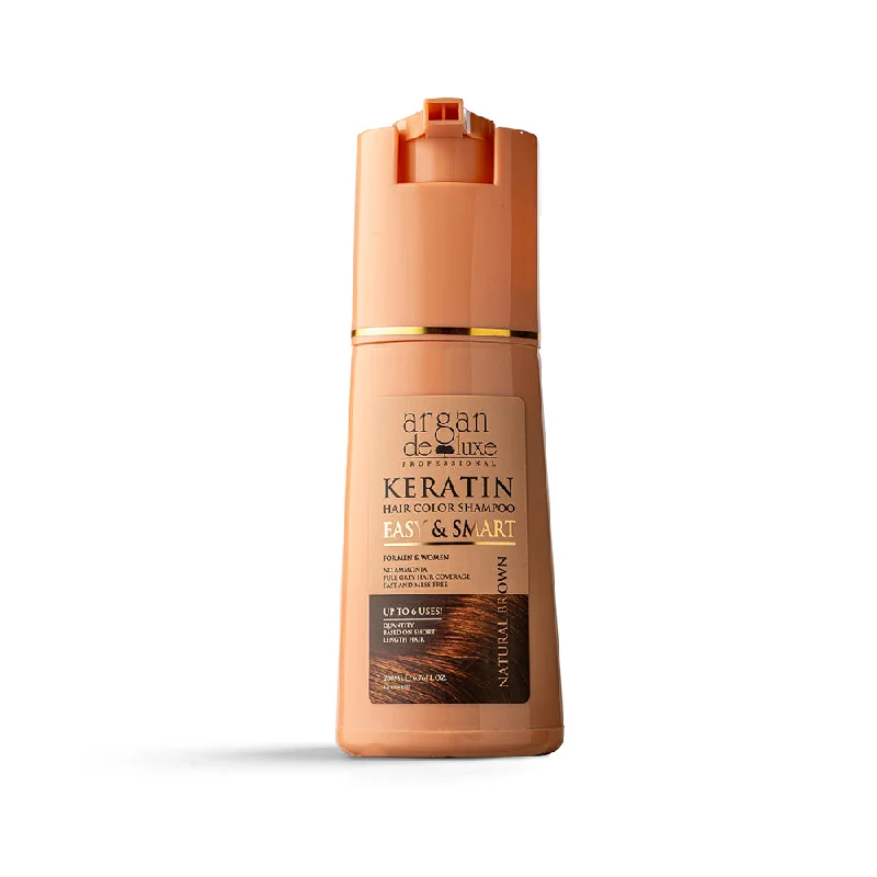 ARGAN DELUXE HAIR COLOR SHAMPOO-NATURAL BROWN