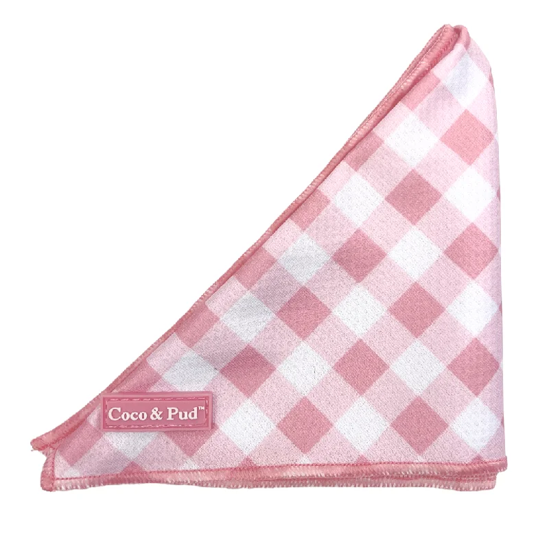 Gingham Rose Cat Bandana