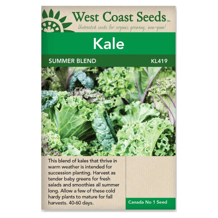 West Coast Seeds Summer Blend Kale Seeds - 1g