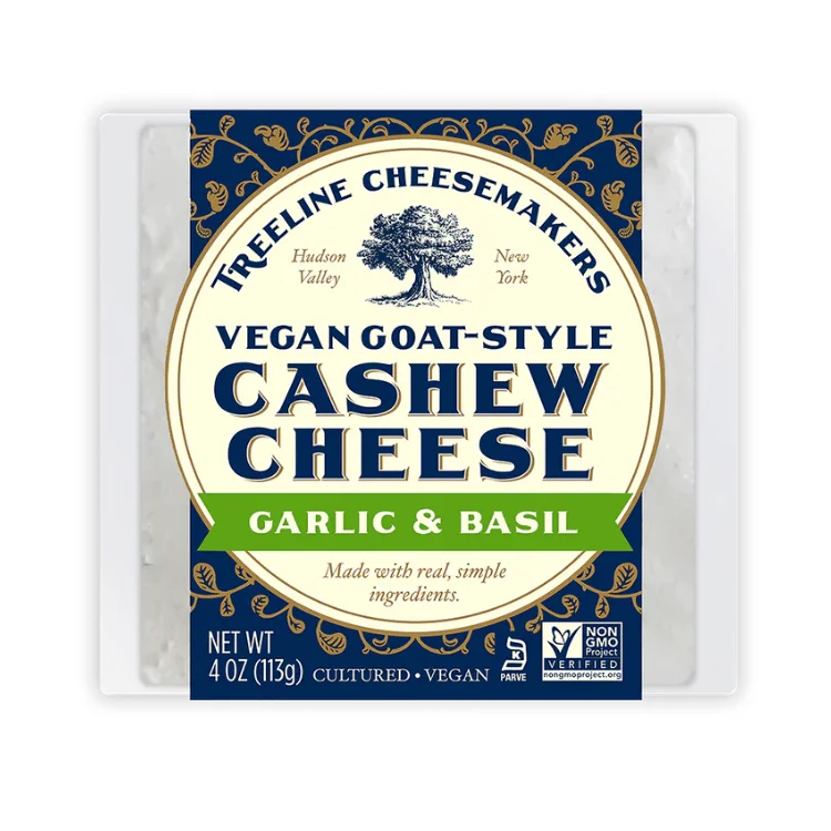 Treeline Garlic Basil Goat Cheese - 113g