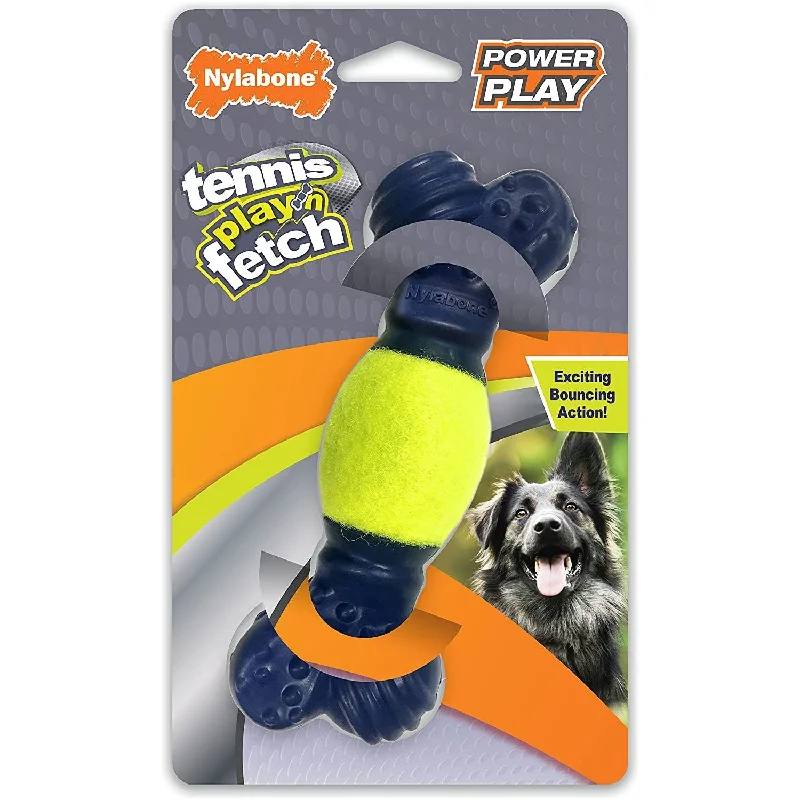Nylabone Power Play Tennis Play 'N Fetch Interactive Dog Toy