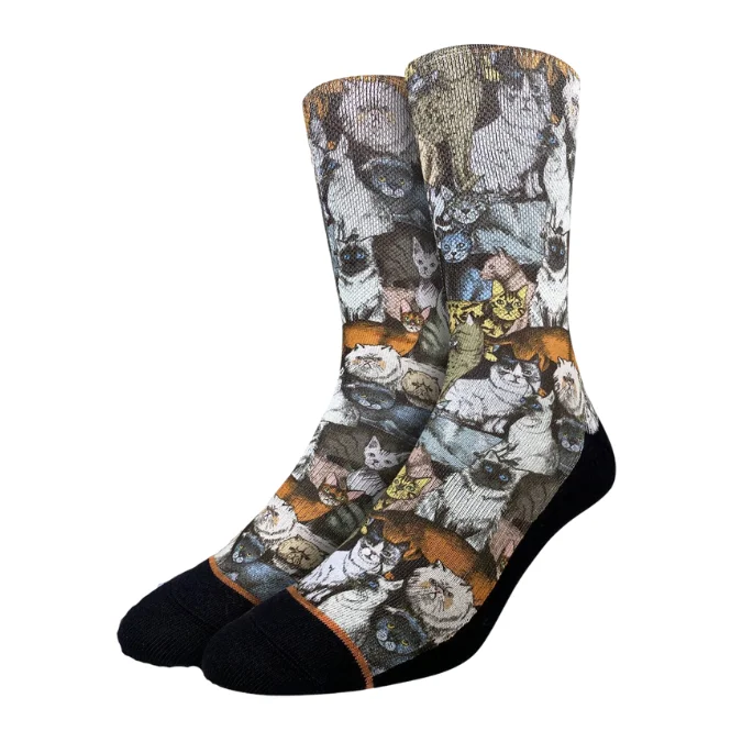 Good Luck Sock Social Cats Socks