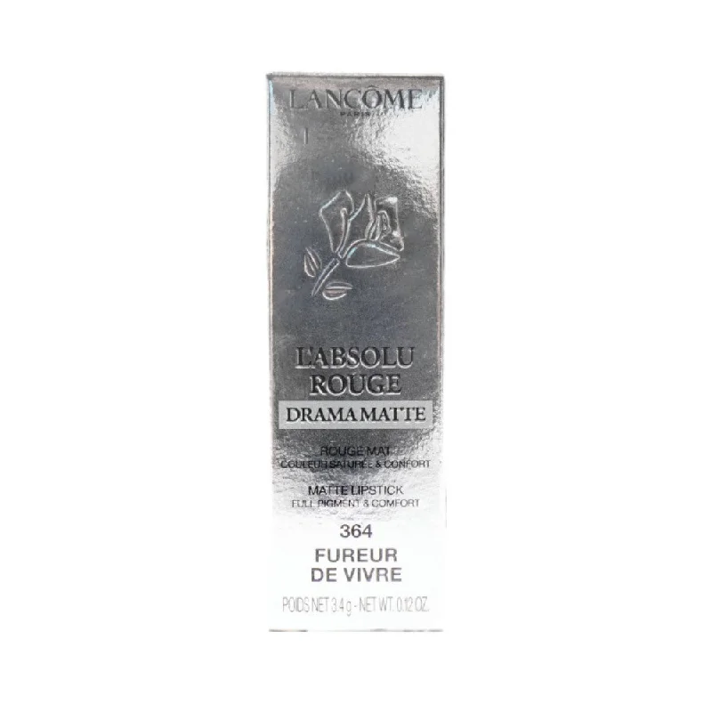 LANCOME ABSOLU ROUGE DRAMA MATTE LIPSTICK 364 FUREUR DE VIVR