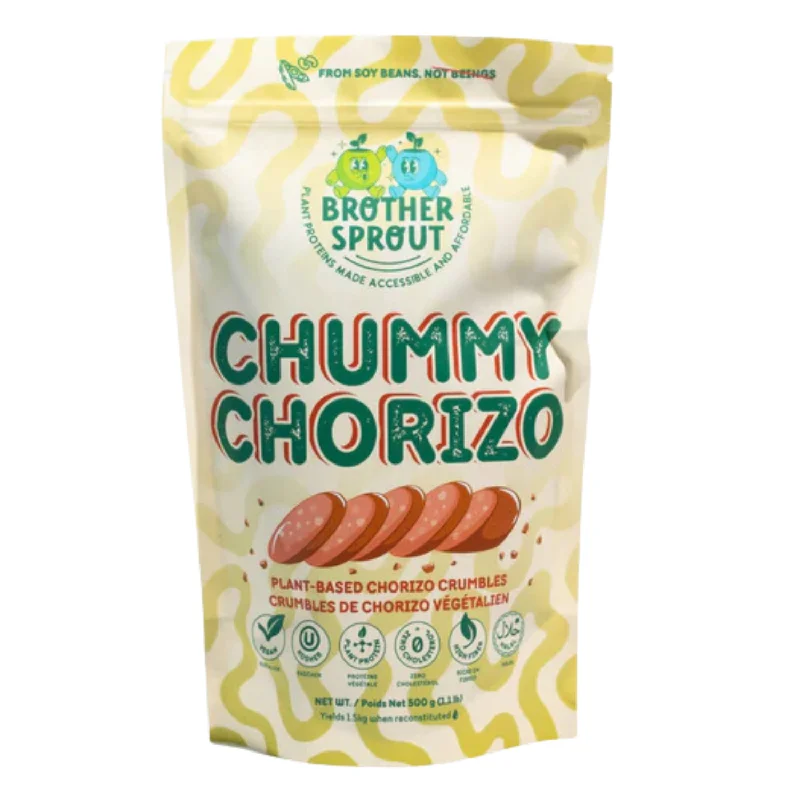 Brother Sprout Chummy Chorizo Plant-Based Chorizo Crumbles - 500g