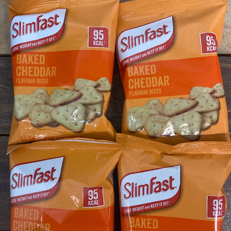 12x SlimFast Baked Cheddar Flavour Bites (12x22g)