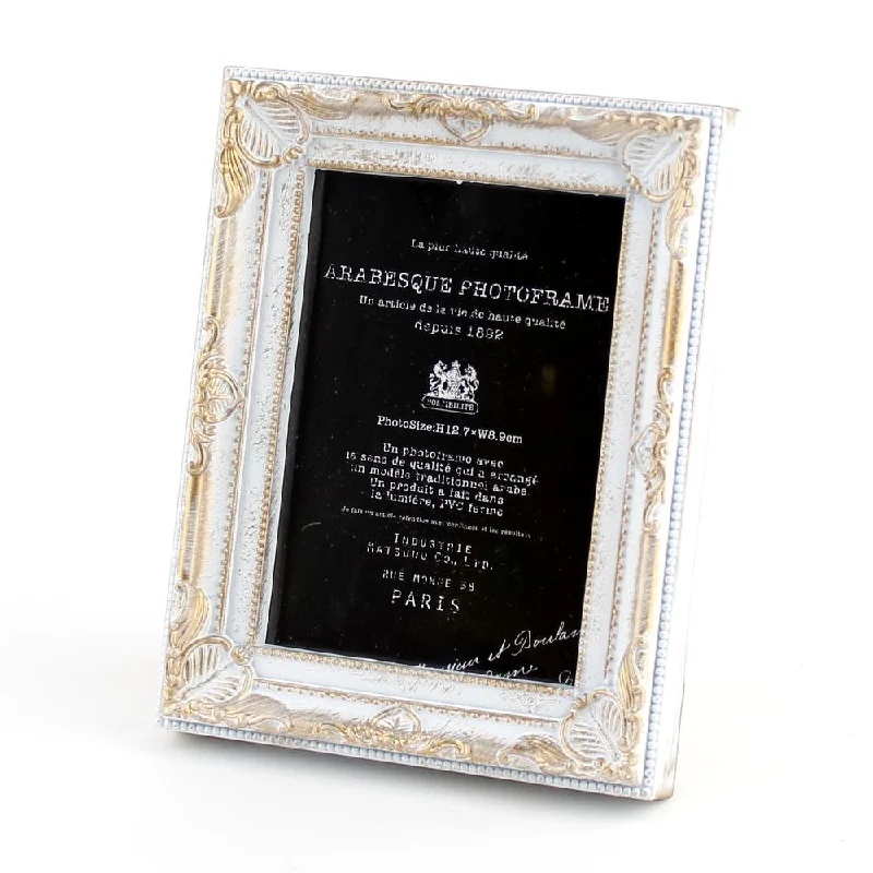 Photo Frame (Arabesque/WT*BK/15.5x12x2cm)