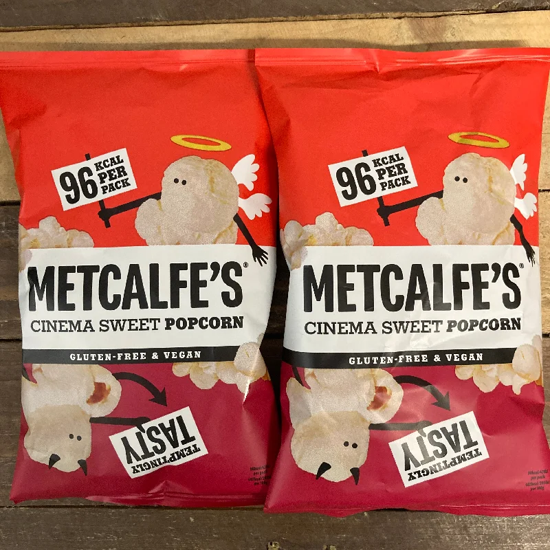 6x Metcalfes Cinema Sweet Popcorn Bags (6x20g)