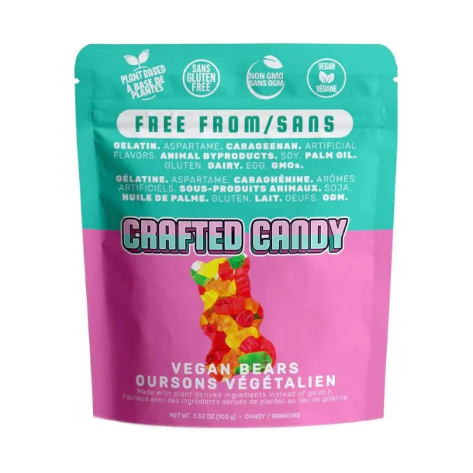 Crafted Candy Vegan Gummy Bears - 100g