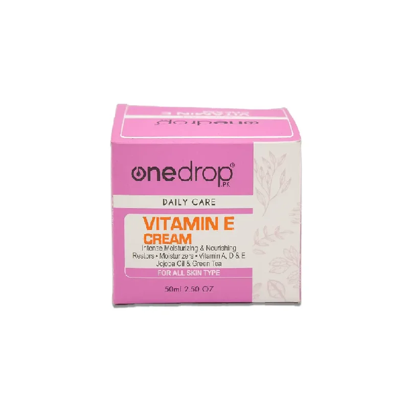 ONE DROP VITAMIN E CREAM JOJOBA OIL & GREEN TEA 50ML