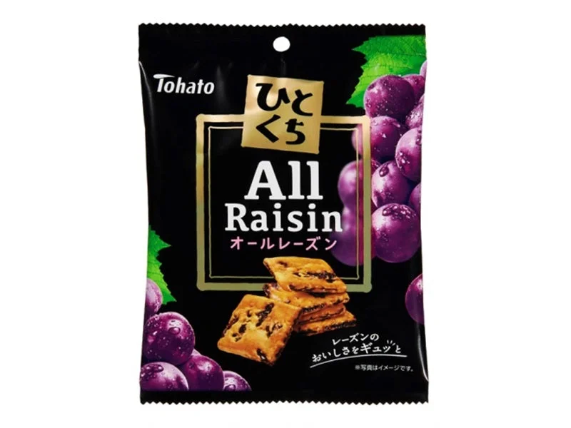 TOHATO Bite-size All Raisin cookies 54g