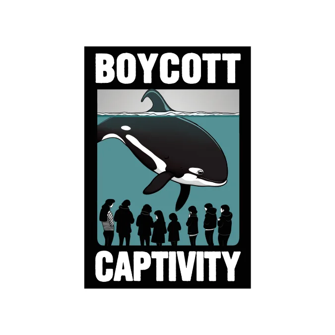 Renegade Stickers 'Boycott Captivity' Sticker