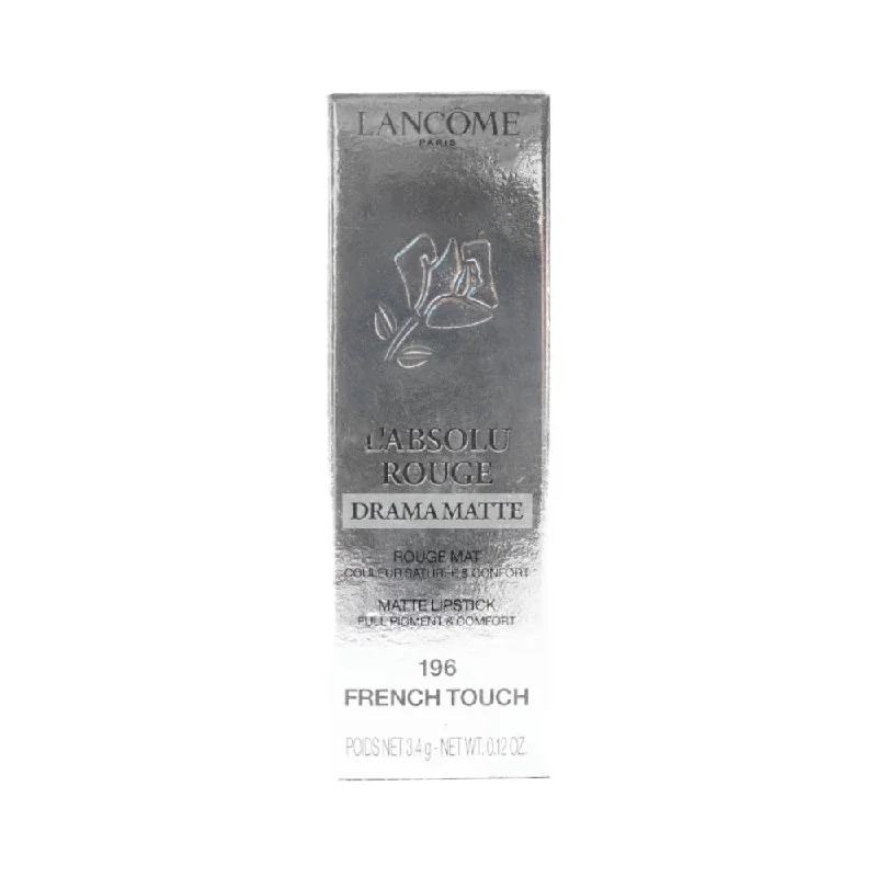 LANCOME ABSOLU ROUGE DRAMA MATTE LIPSTICK 196 FRENCH TOUCH