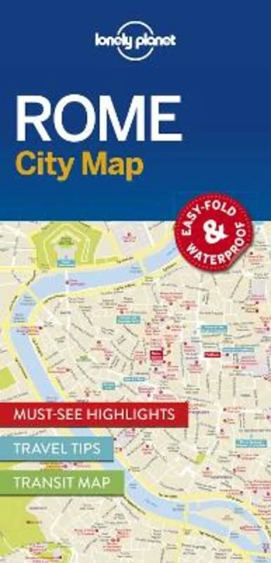 Lonely Planet Rome City Map