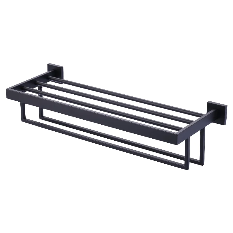 WOWOW 2-Tier Stainless Steel Bath Towel Rack