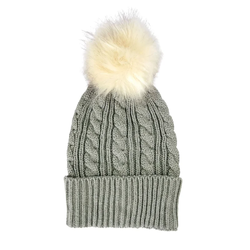 Coco Cable Wool Beanie - Storm Grey
