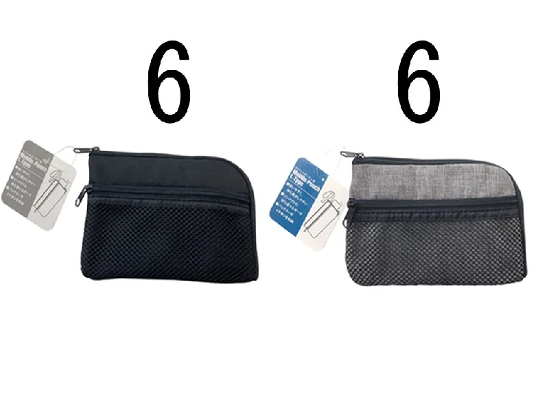 Mobile Pouch L - Shape - Black & Gray